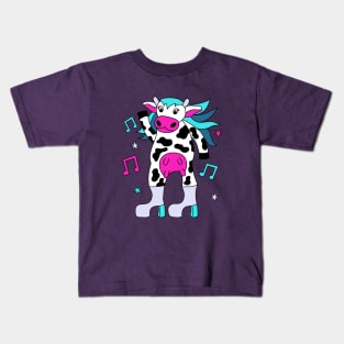 Disco Cow Girl Kids T-Shirt